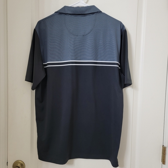 Callaway Size M Black & Gray-Blue Opti Dri Golf Polo - Picture 3 of 9
